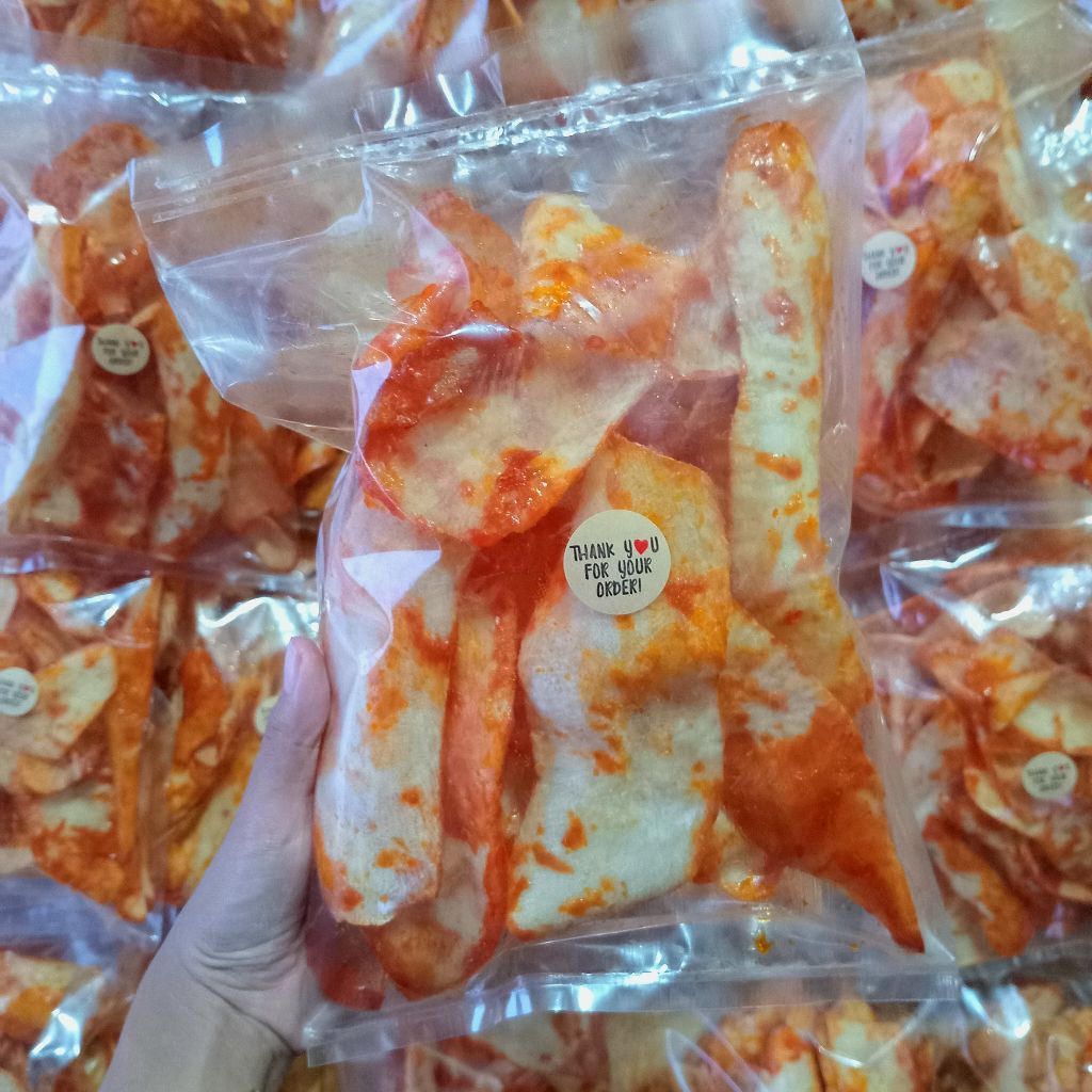 

Keripik Singkong Sanjay Pedas Manis 250gr Homemade
