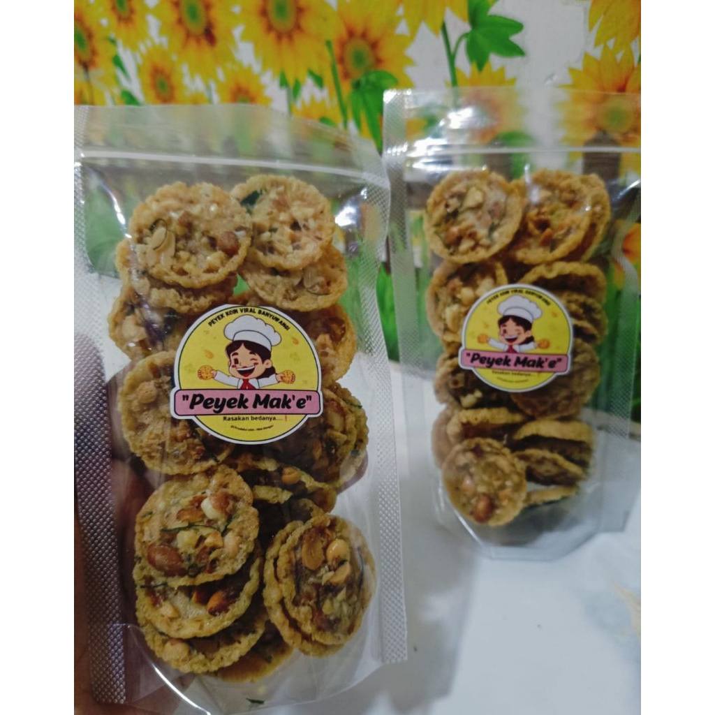 

50 gram Peyek Mak'e peyek koin Banyuwangi