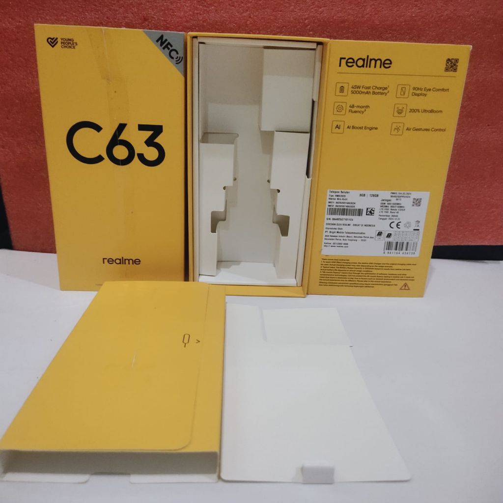 

KARDUS BOX HP REALME C63'NFC ORIGINAL