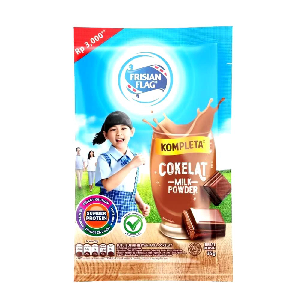 

Susu Bubuk Frisian Flag kompleta vanila/cokelat 35g 10 sachet (Renceng)