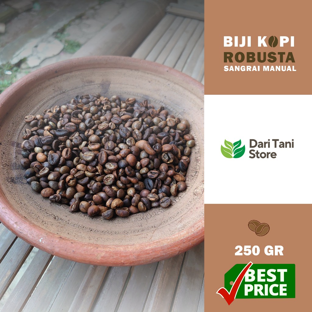 

Biji Kopi Robusta Roasted Manual 250 GR