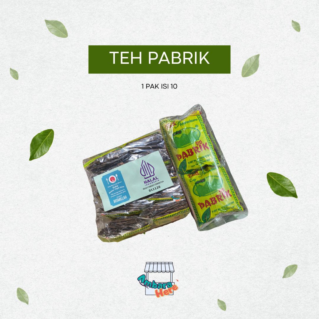 

GROSIR Teh Pabrik | Teh Cap Pabrik | 1 pak Isi 10 Pcs