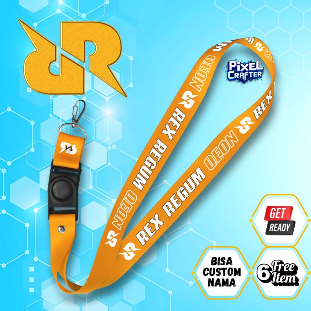 

CUSTOM NAMA LANYARD RRQ ORANGE | GANTUNGAN HP | GANTUNGAN KUNCI | GANTUNGAN ID CARD