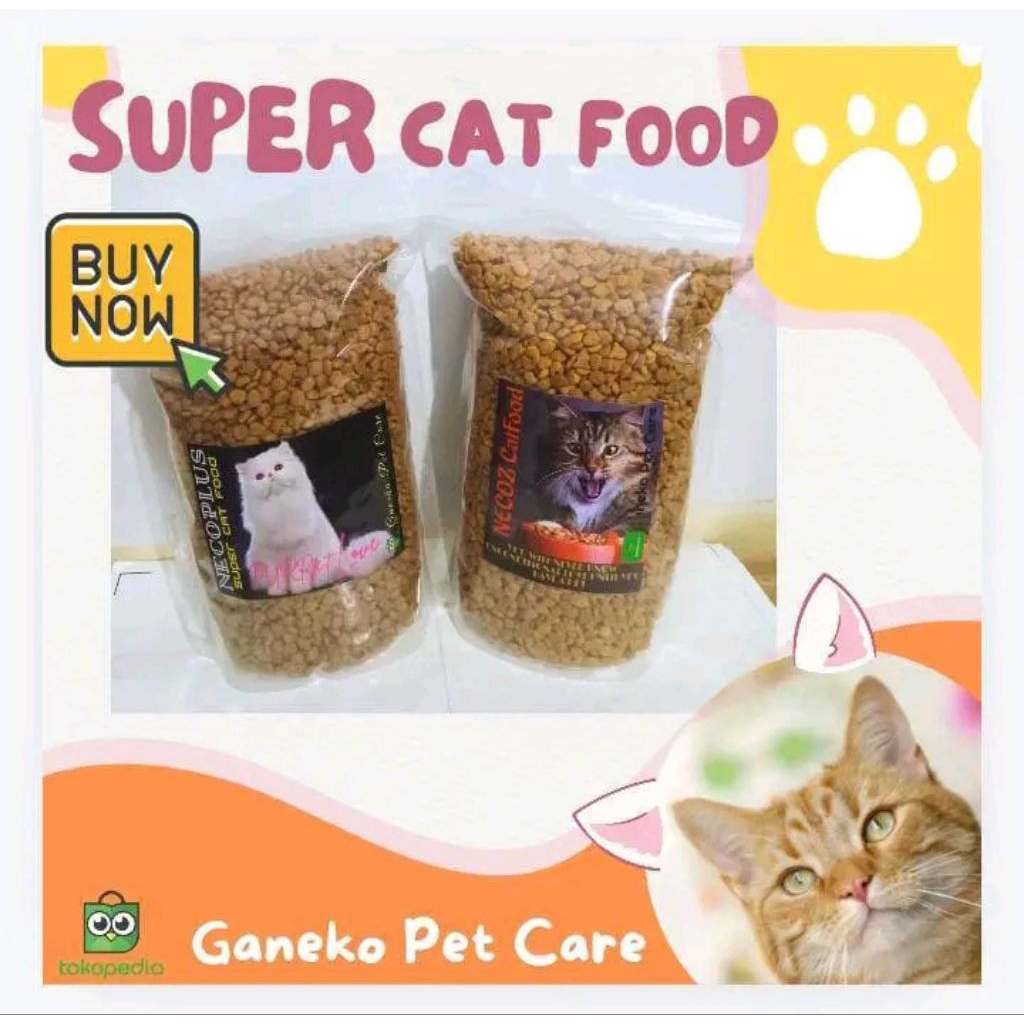 PROMO PAKAN SUPER MAKANAN KERING PENGGEMUK KUCING PERSIA PERSIAN ANGGORA HIMALAYA LONG SHORT HAIR BU