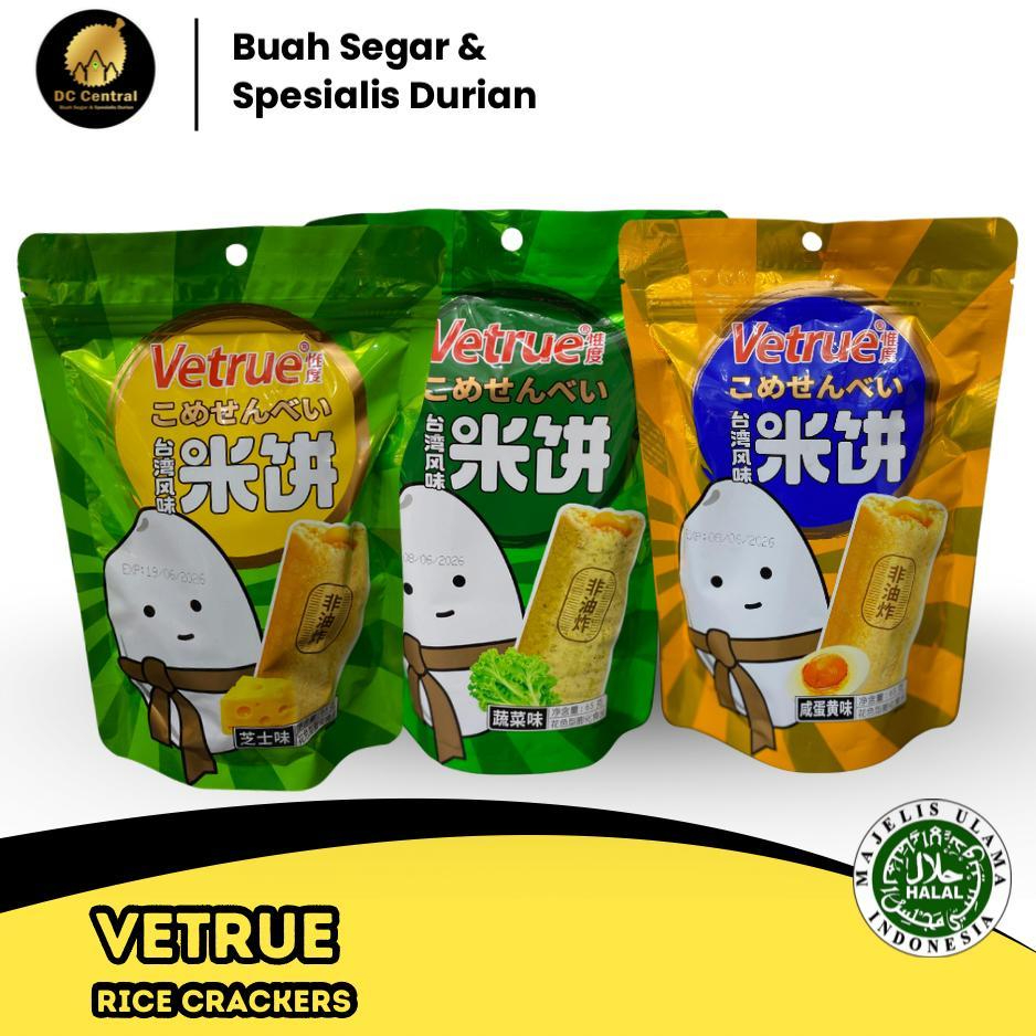 

Vetrue Rice Cake | Pouch | Cheese | Vegetable | Salted Egg Yolk | 65gr