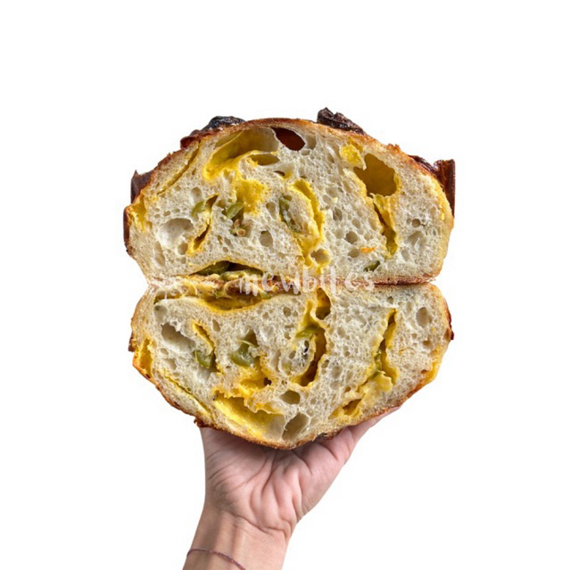 

Rustic Sourdough Bread - Jalapeno Cheddar