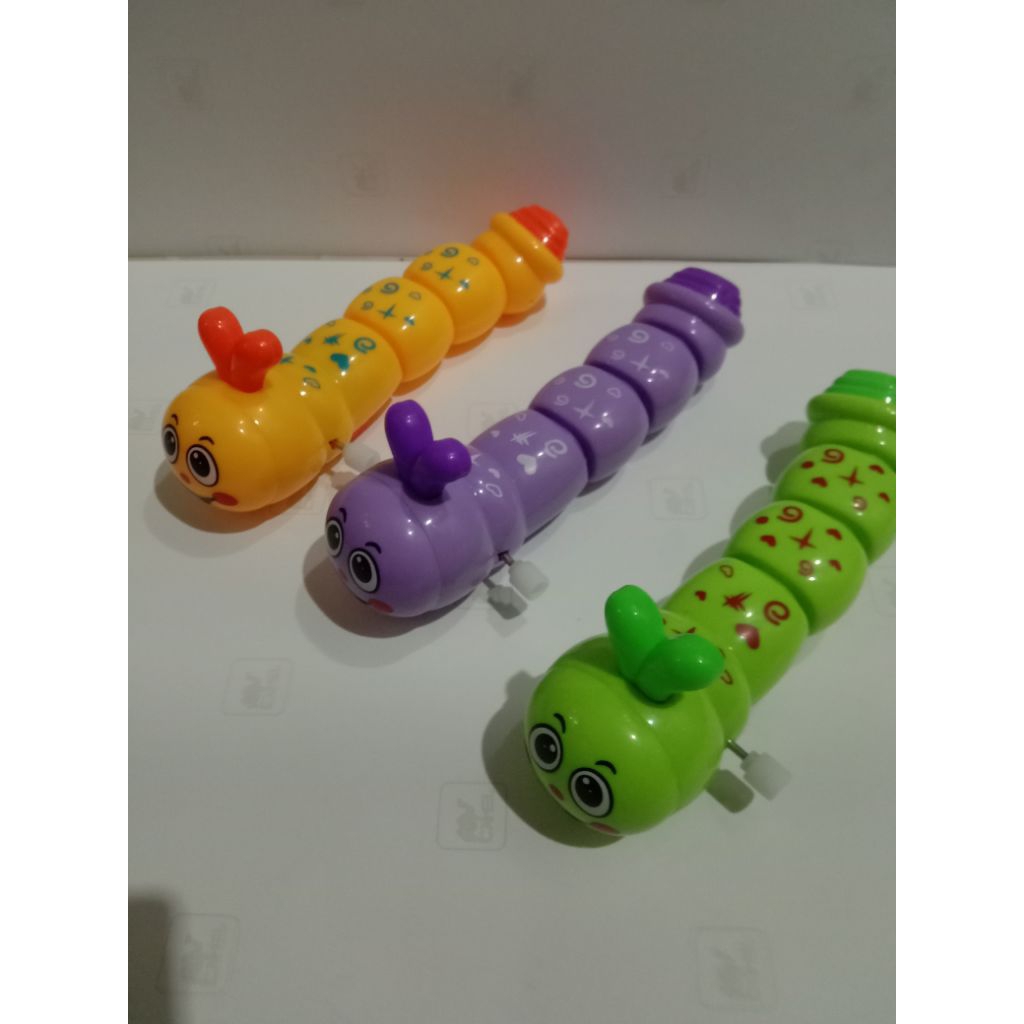 mainan anak ulat gerak/ulat putar/mainan anak ulat putar