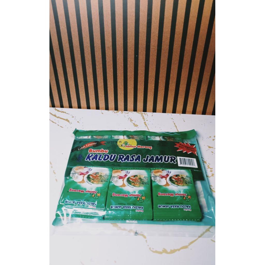 

kaldu jamur dan ayam merang (1pack)isi 30cashet