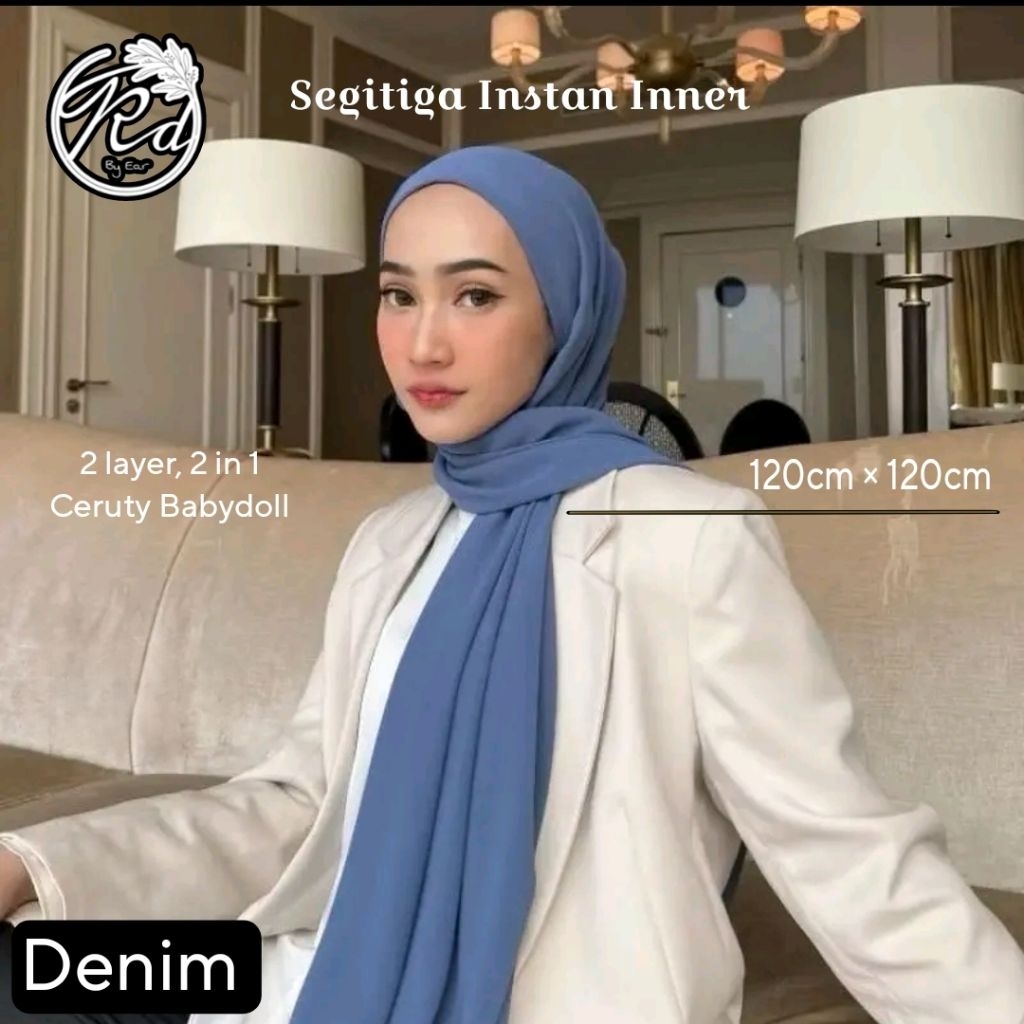KEDATON - Segitiga Instan Inner Ceruty Babydoll 2 layer 2in 1