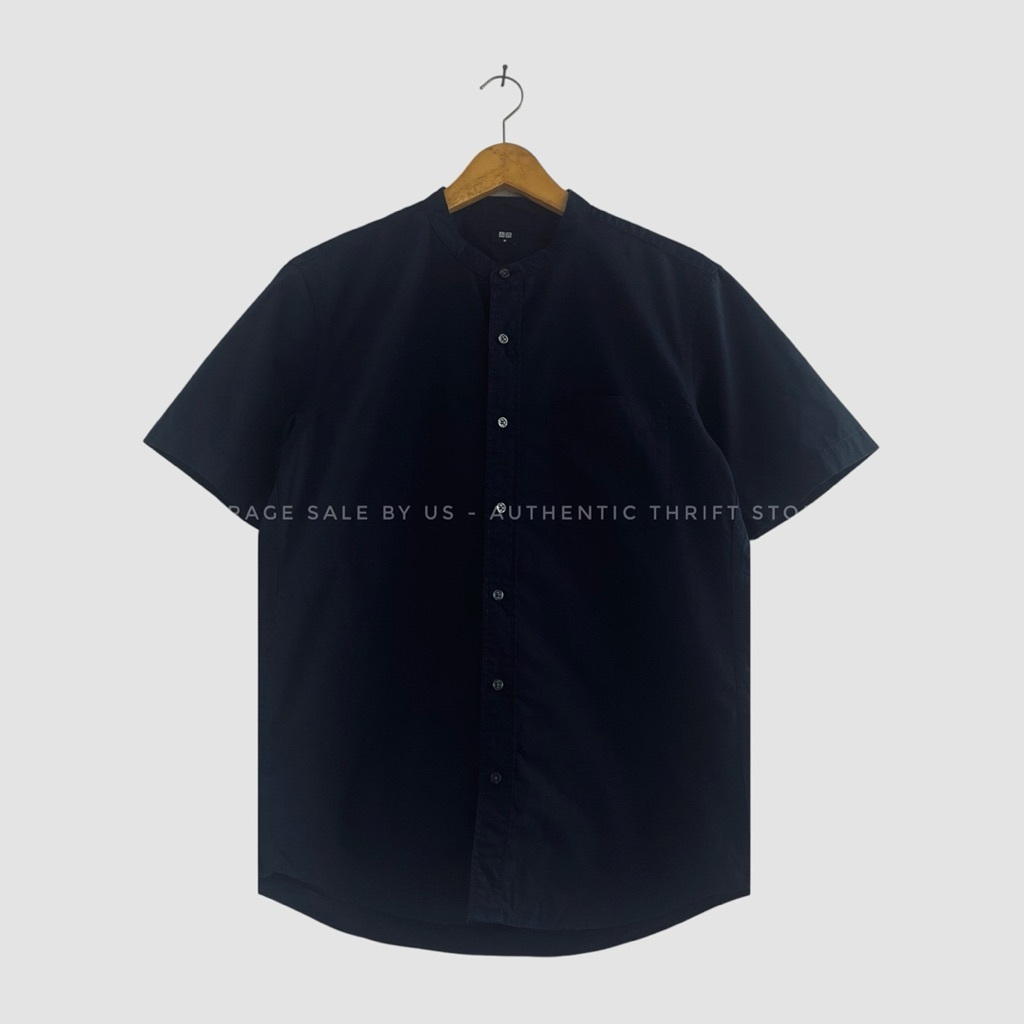Uniqlo navy shanghai shirt