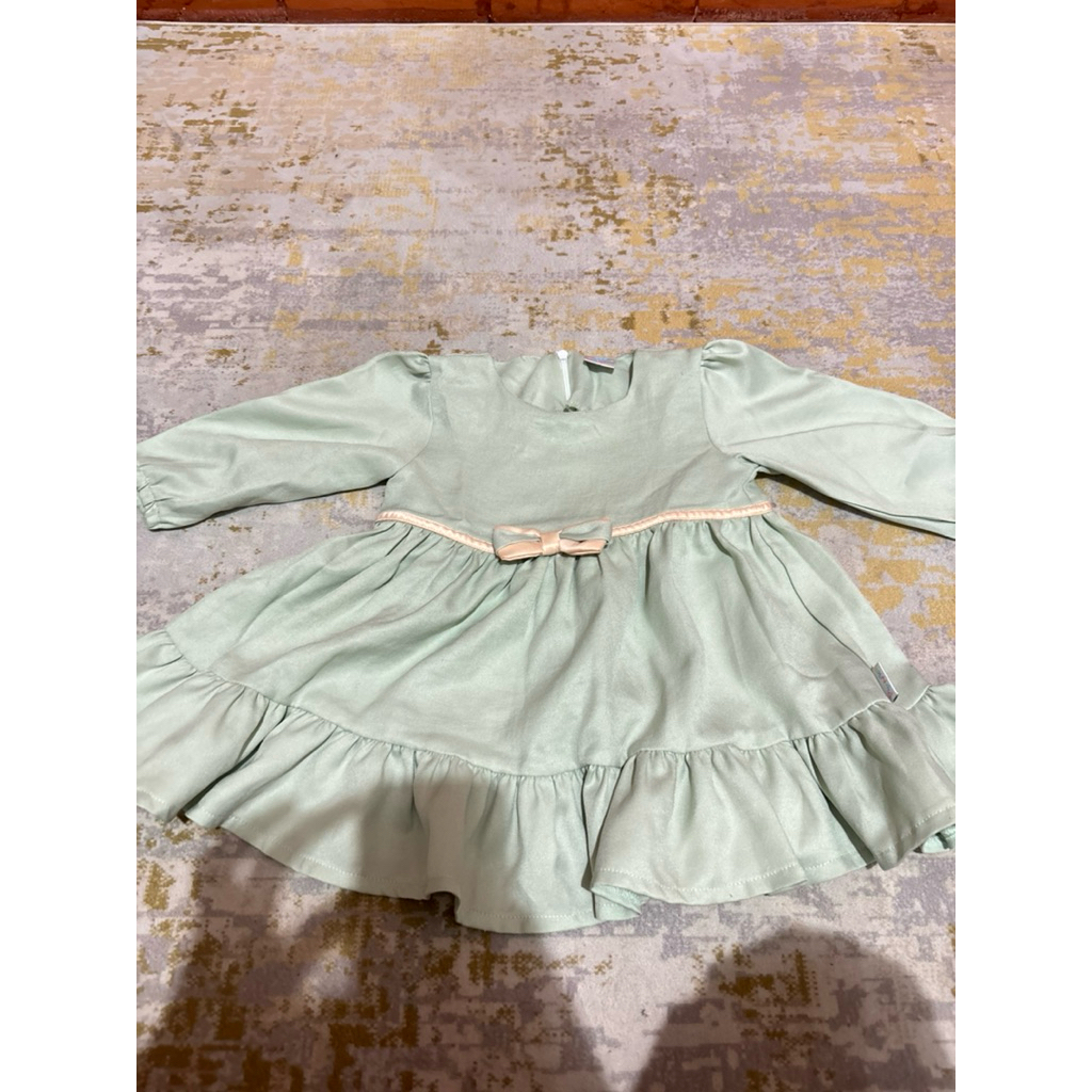 Baju Anak Perempuan Hijau Pipiniko / Dress Anak (Preloved)