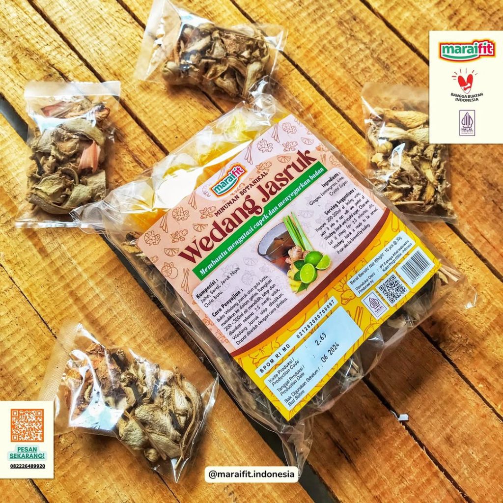 

Minuman Botanikal Alami Dengan Proses Drying Solar , Wedang Jasruk ( Jahe Emprit + Jeruk Nipis + Serai )