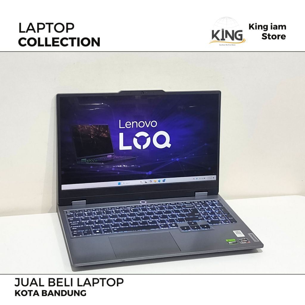 Lenovo LOQ 15 Ryzen 7 7435HS RTX 4060 | Laptop Gaming & Editing Second Mulus