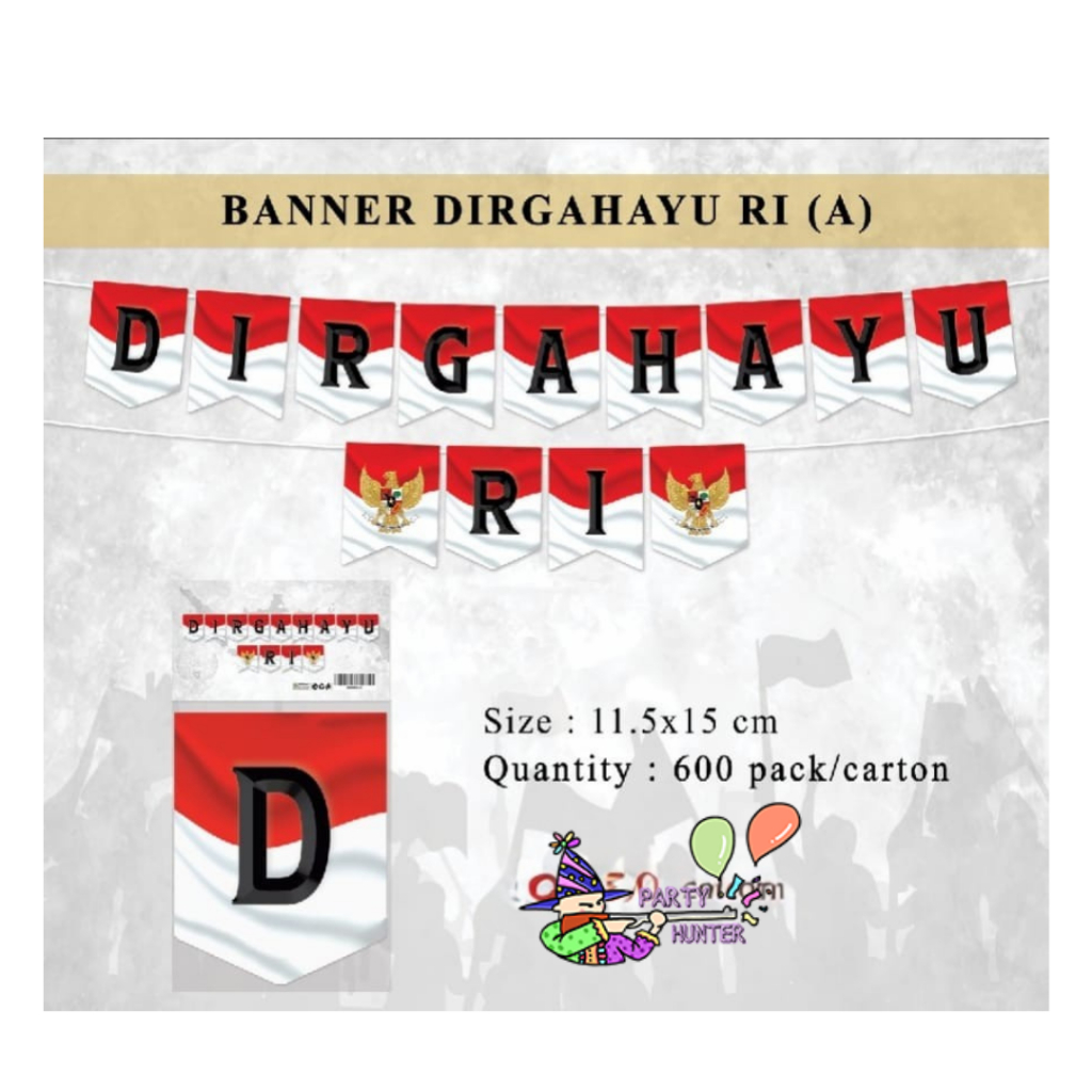 Banner Dirgahayu RI/Bunting Flag Dirgahayu RI