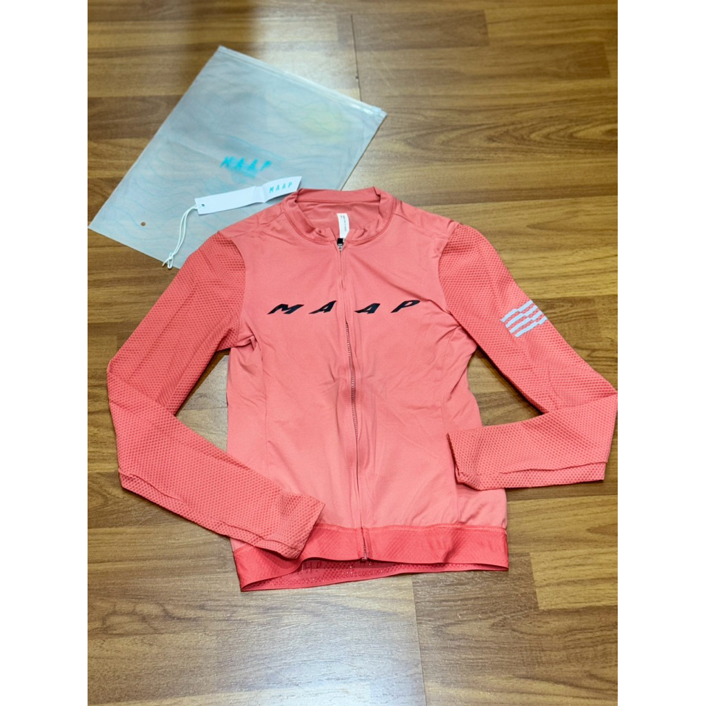 [preloved] MAAP Women's Evade Pro Base LS Jersey -guava size S