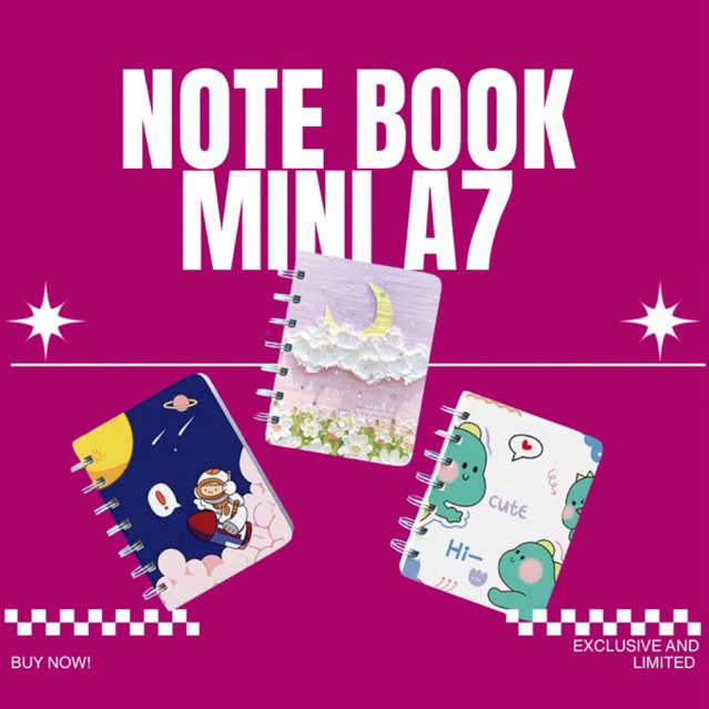 

NOTE BOOK MINI/ NOTE BOOK A7