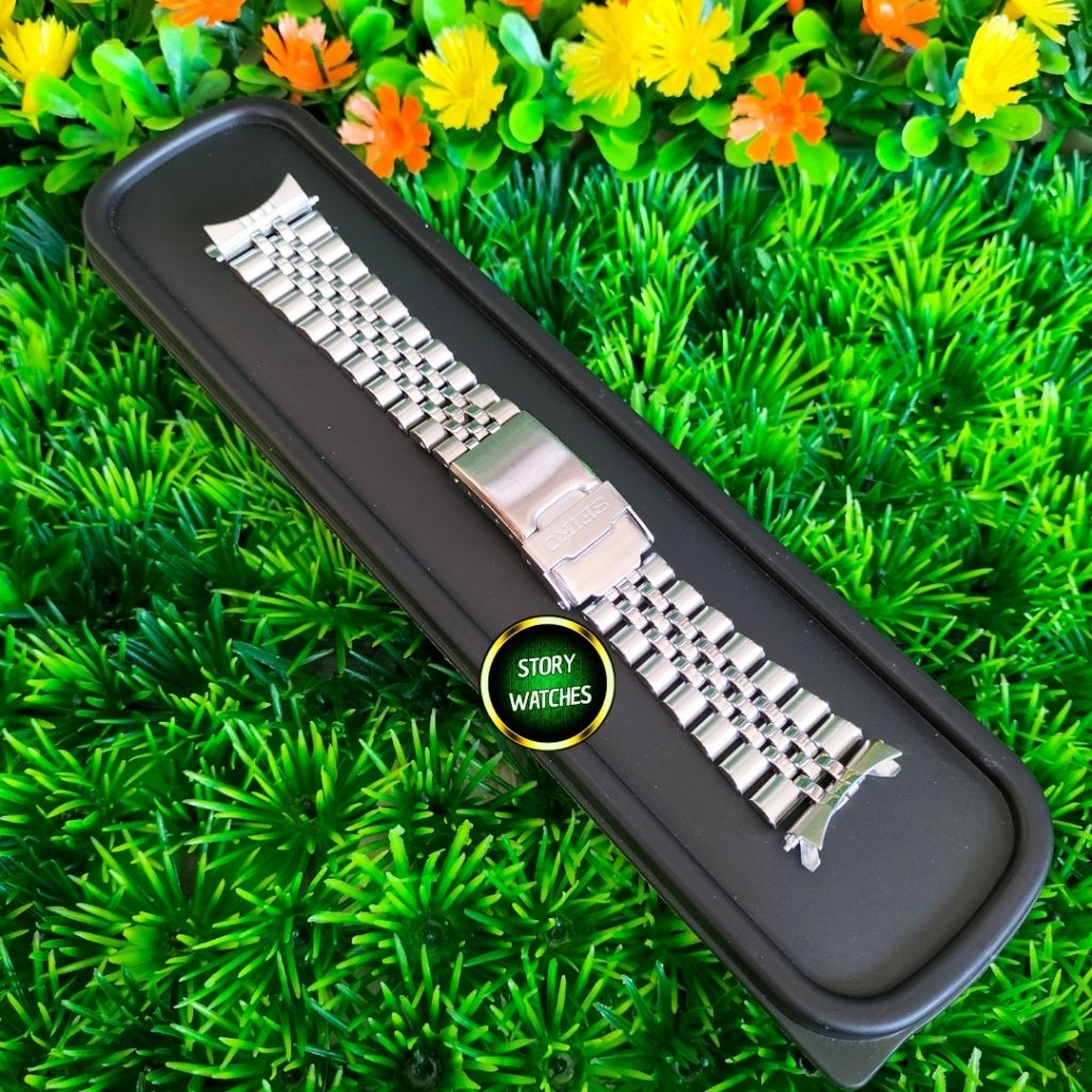 Rantai Bracelet Rubber Strap SEIKO Jubilee SKX007 All Series All Stainless Steel Solid Original 100%