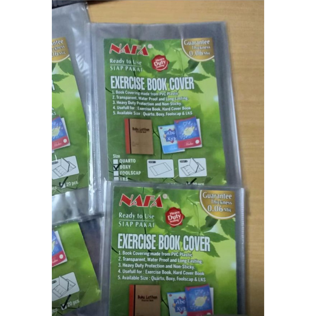 

[ 20 LEMBAR ] PLASTIK BUKU QUARTO 20 LBR , PLASTIK BUKU TULIS