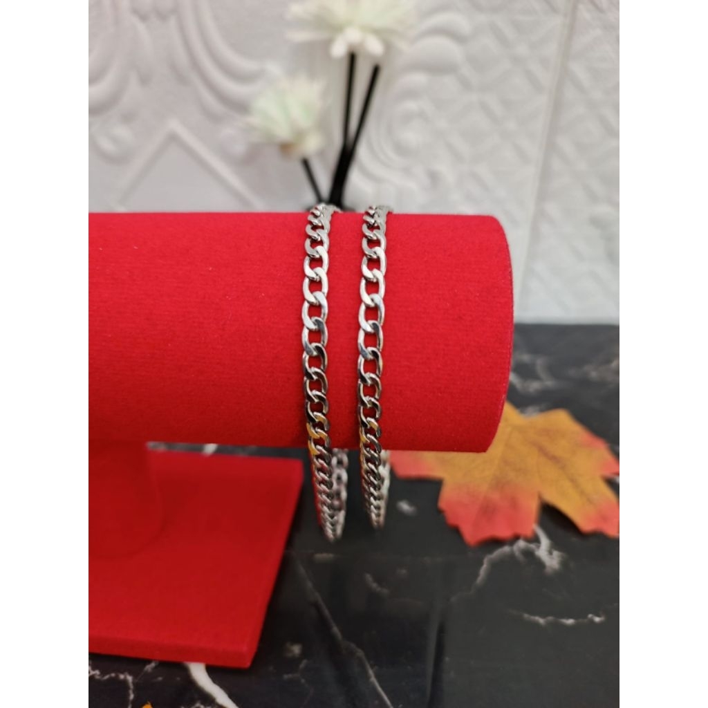 gelang rantai titanium anti karat