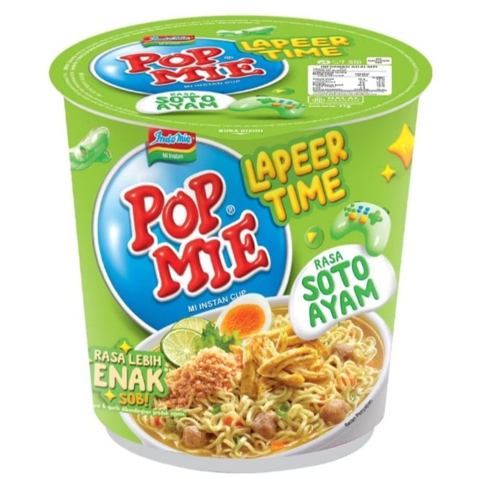 

Pop Mie Laper Time Mi Instan cup Soto Ayam 75 g