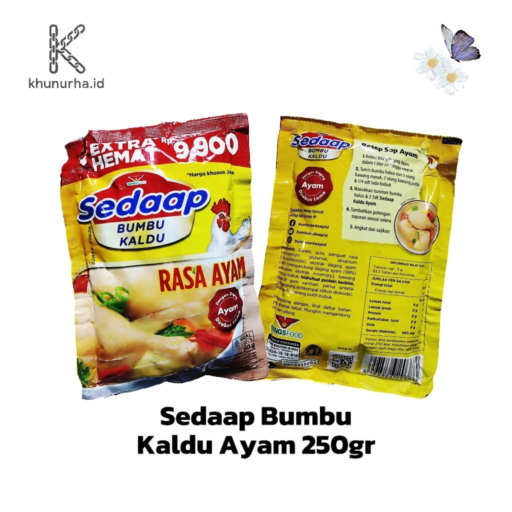 

Sedaap Bumbu Kaldu Ayam Bubuk 250gr || khunurha.id
