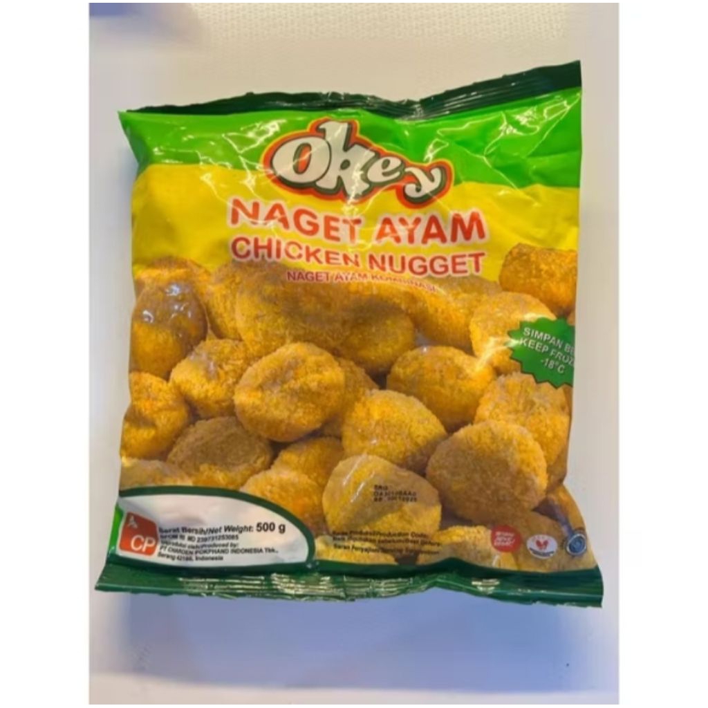 

nugget ayam/stik okey 500 gr