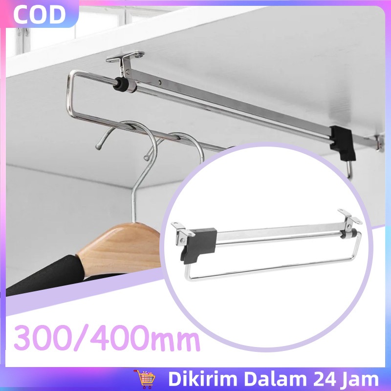 Gantungan Baju Geser Lemari Tarik-Keluar Lemari Pakaian Gantungan Baju Lemari Tarik Gantungan Baju