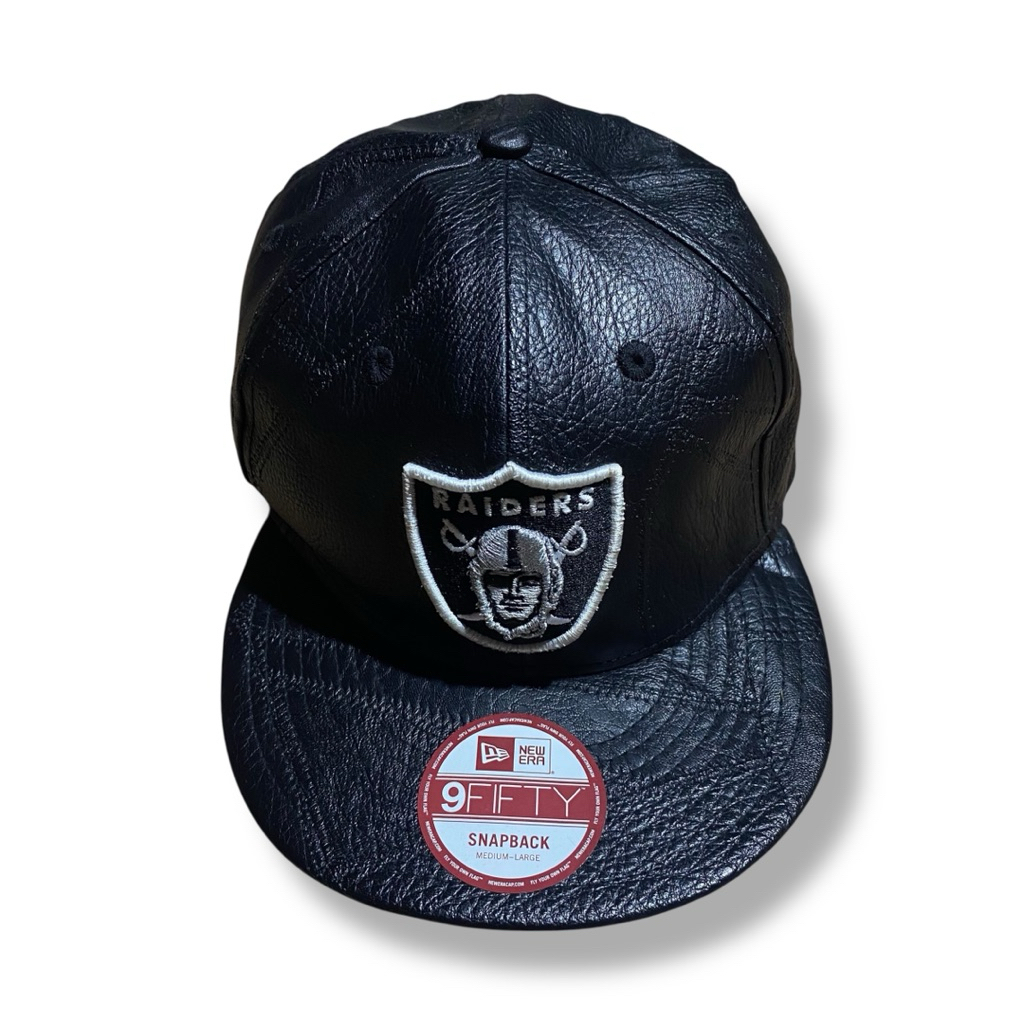 New Era X Raiders Leather Snapback