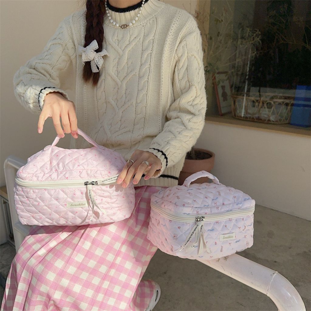 Tas Kosmetik Besar Puffy Pouch Serbaguna Make Up