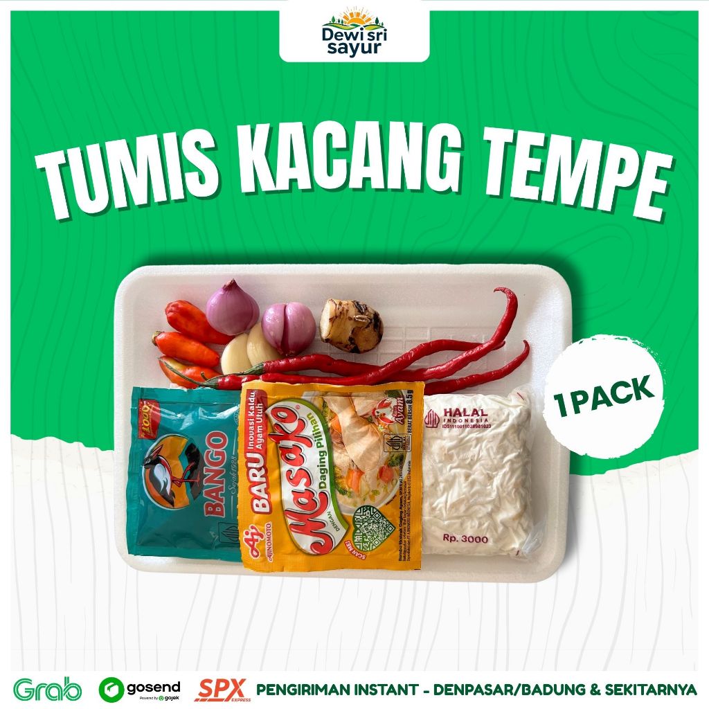 

Tumis Tempe Kecap 1 Pack – Dewi Sri Sayur