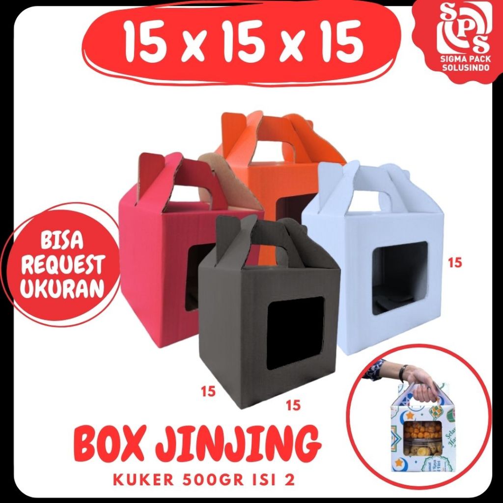

Kardus Jinjing 15x15x15 Toples Bulat 500gr isi 2 Gable Box Dus Kue Kering Tenteng Packing Kotak Kemasan Karton Souvenir Hampers Buah