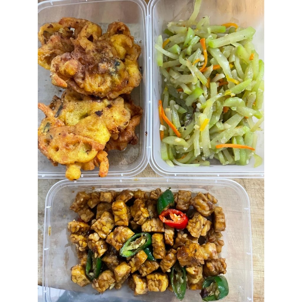 

paket lauk rantangan 3 macam *tanpa nasi (4porsi) Dapoermbaksum