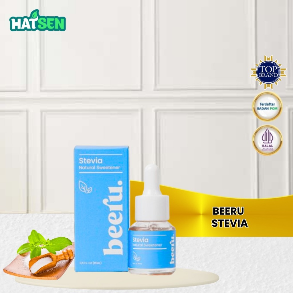 

Beeru Stevia Natural Sweetener Pemanis Alami 0 Kalori SehatTanpa Gula - Pengganti Gula Diabetes - 15mL