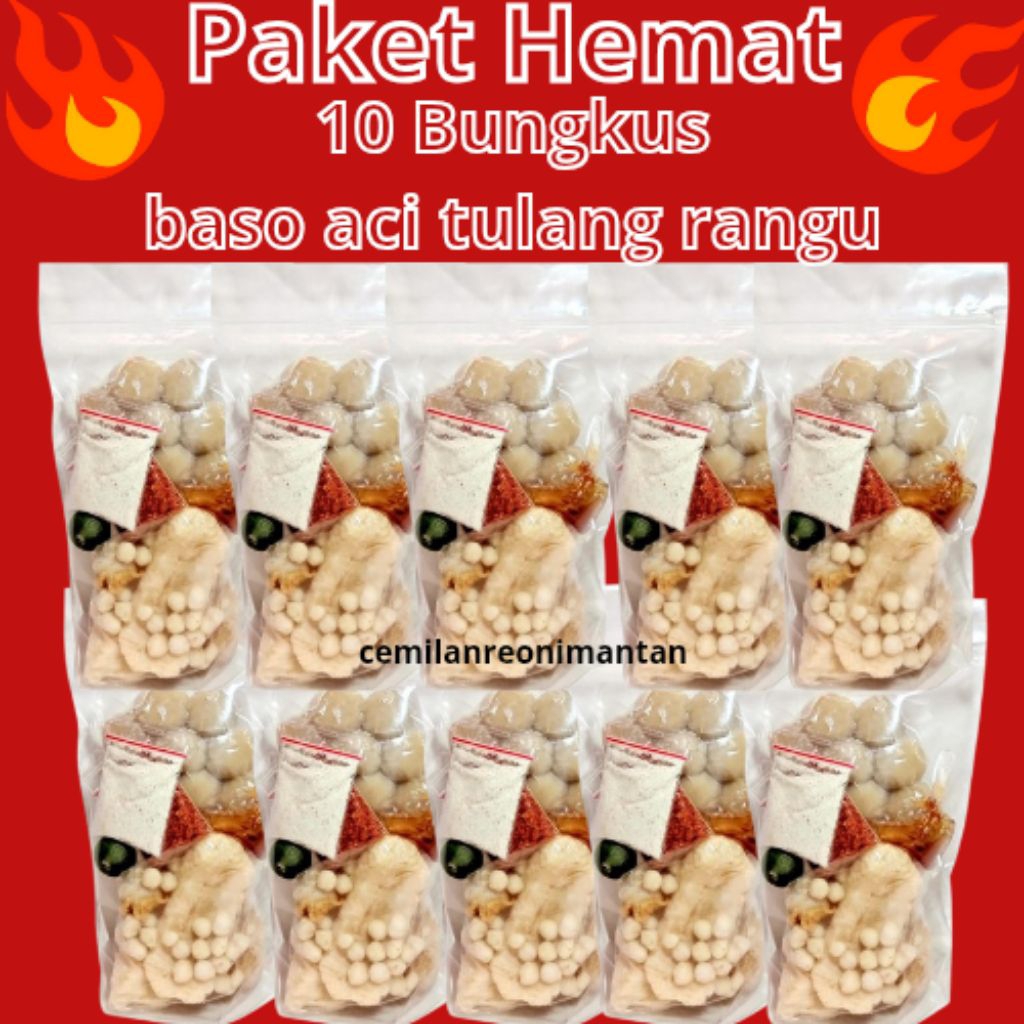 

PAKET HEMAT BASO ACI TULANG RANGU 10 BUNGKUS | PAKET 10 BUNGKUS BASO ACI TULANG RANGU | BASO ACI TULANG RANGU | BASO ACI | TULANG RANGU | BASO ACI KRES | BASO ACI SATUAN | BASO ACI TULANG RANGU CHILI OIL | BASO ACI TULANG RANGU TERENAK | BASO ACI AYAM