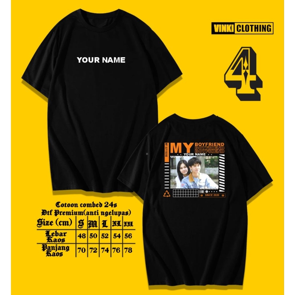 CUSTOM KAOS FOTO SENDIRI