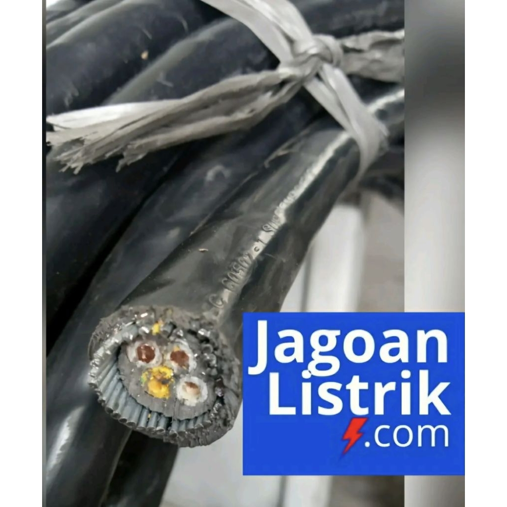 Kabel Listrik NYRGby 4x2.5 mm Supreme Hitam Ecer per meter 4 x 2.5 mm2 NYFGBY Tembaga