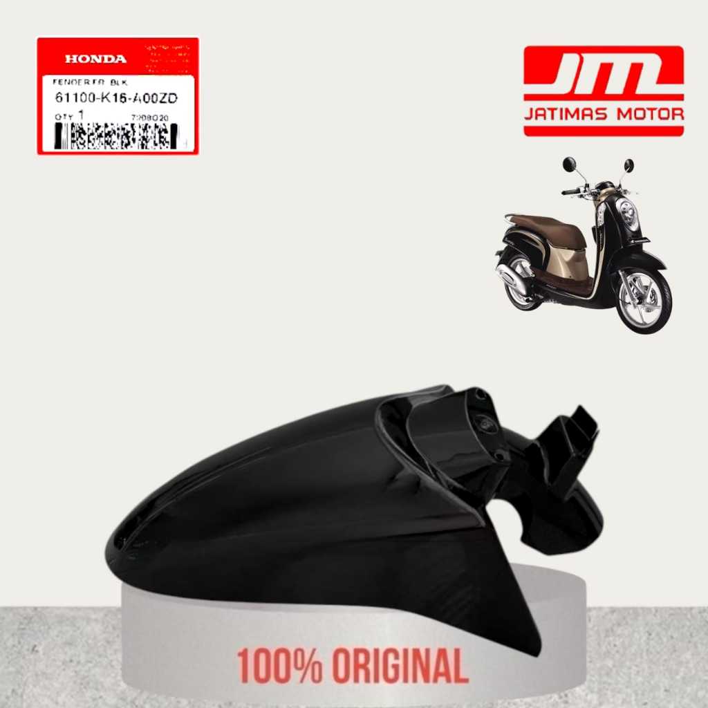 61100-K16-A00ZD Slebor Spakbor Depan Scoopy Fi K16 2012 - 2016 Hitam