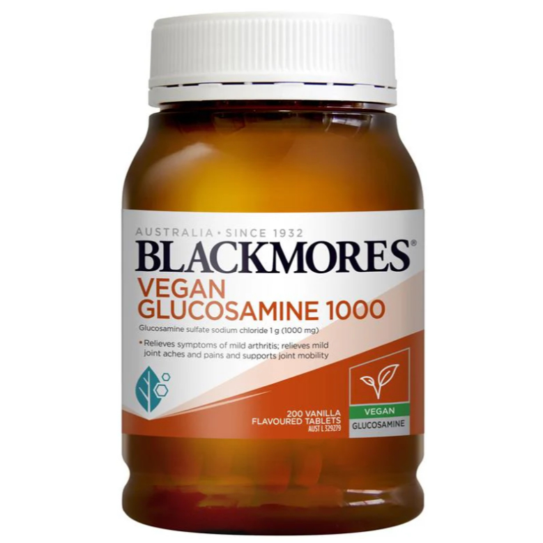 Blackmores Vegan Glucosamine 1000 200 Tablets | Suplemen Sendi untuk Vegan & Vegetarian – Plant-Base