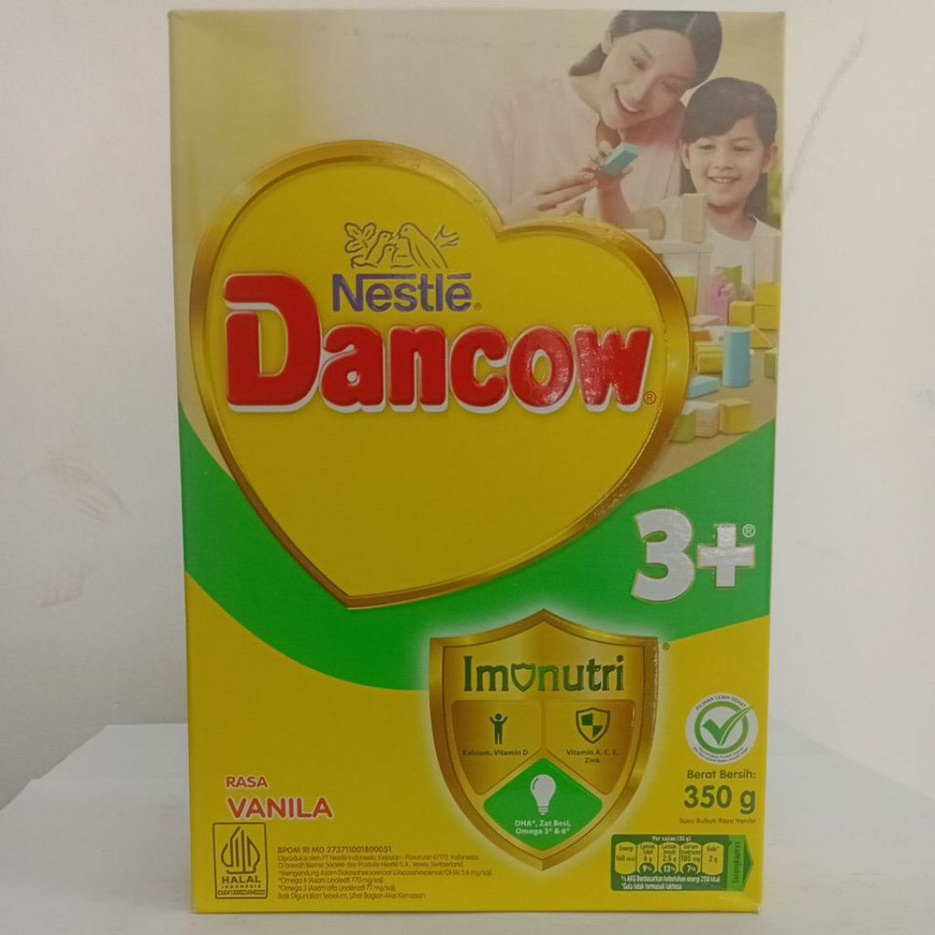 

Susu Dancow 3+ Rasa Vanila 350g - Susu anak usia 3 tahun rasa vanila 350g