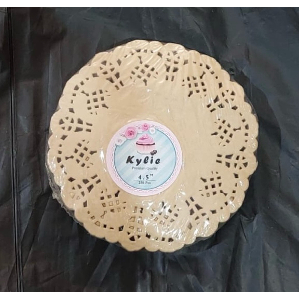 Tatakan Toples | Paper Doyleys | Doilies Paper Kraft Coklat Uk. 4,5 isi +/- 250 pcs