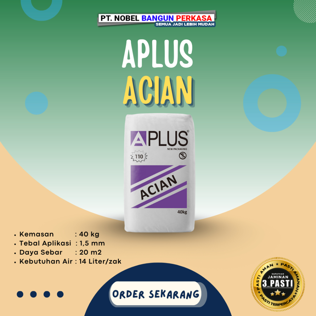 Semen Mortar Aplus Acian 40kg "Aplus 110"