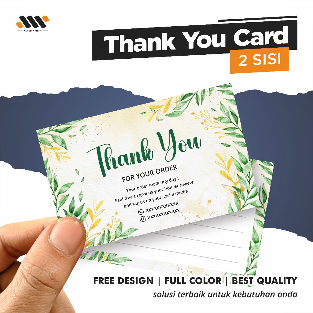 

Cetak Sticker Stiker Thank You Card 2 Sisi (GRATIS DESAIN)