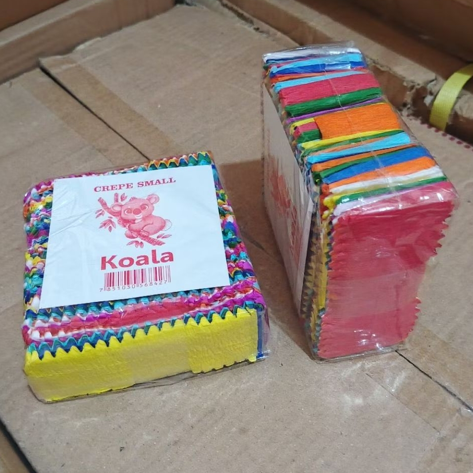 

1 Pak Kertas Krep Warna Warni Isi 10 Bungkus ( UKURAN BESAR )