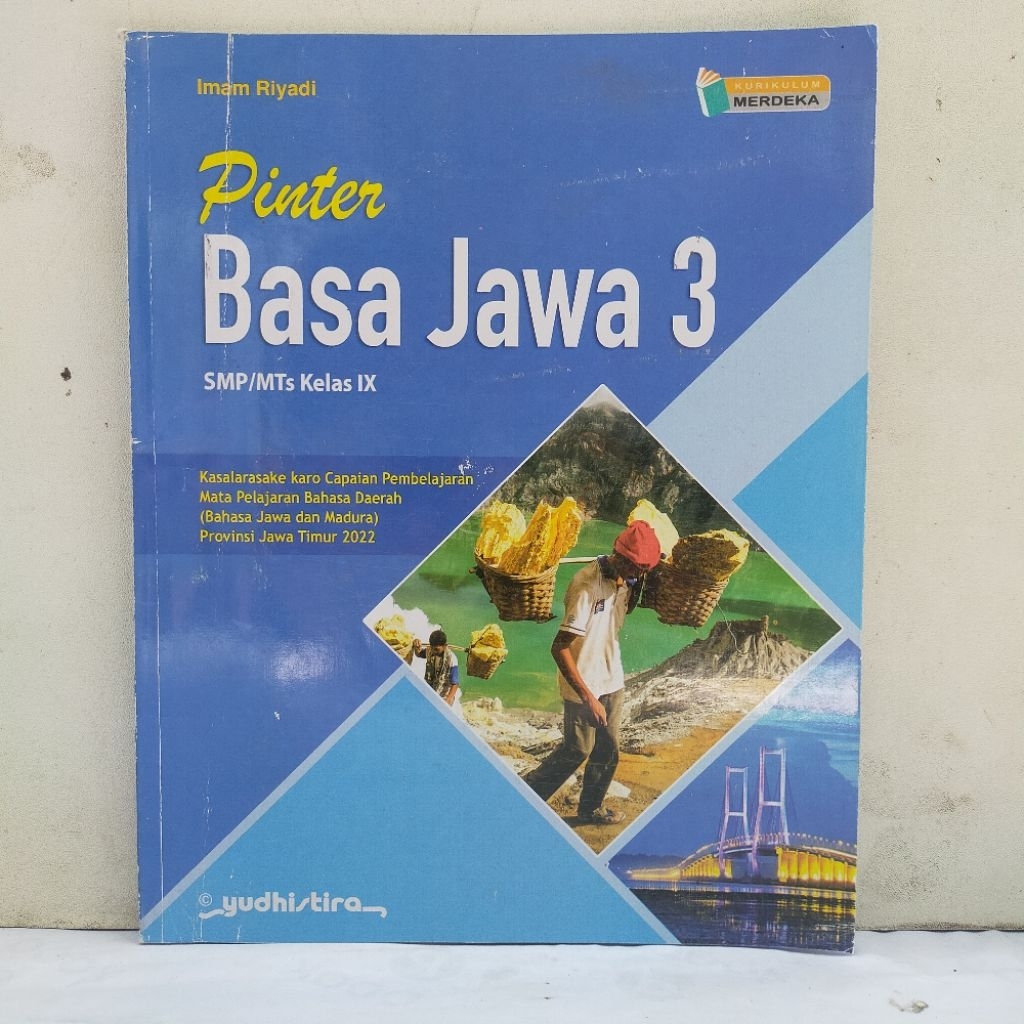 BUKU PELAJARAN / PINTER BASA JAWA 3 UNTUK SMP /MTS KELAS IX KURIKULUM MERDEKA ORIGINAL BY YST