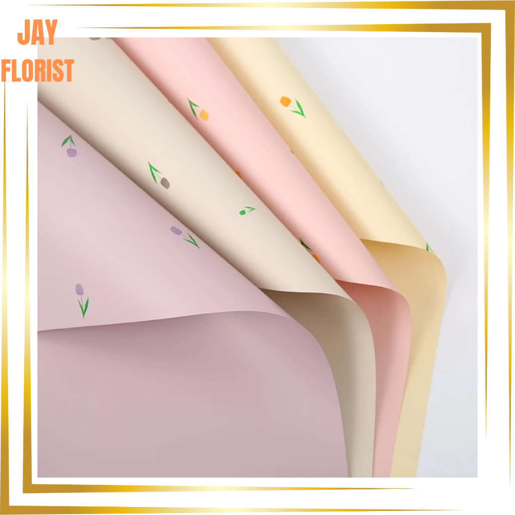 

KB6179 Kertas Buket Bunga Tullip Warna Bagus Harga Murah Wrapping Flower