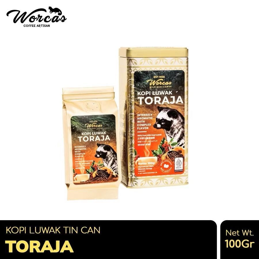 

WORCAS Kopi Luwak Toraja 100gr Tin Can