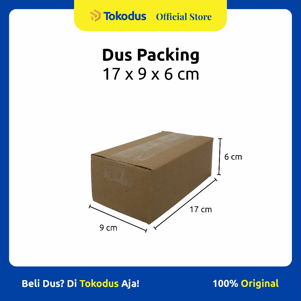 

Kardus Polos uk 17 x 9 x 6 cm | Kardus Packing | Kardus Murah | Dus Kemasan - Tokodus Katapang