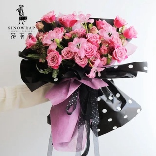 

Per pack(20lbr) Flower Wrapping Polkadot/Kertas Bunga/Kertas Cellophane