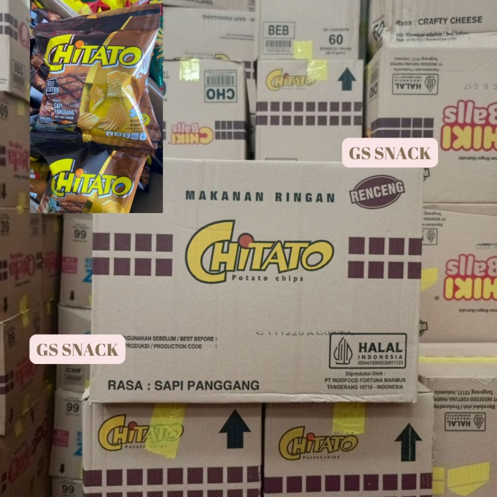 

[GSSNACK] 1 DUS ISI 6 RENCENG CHITATO BBQ BARBEQUE SNACK CIKI