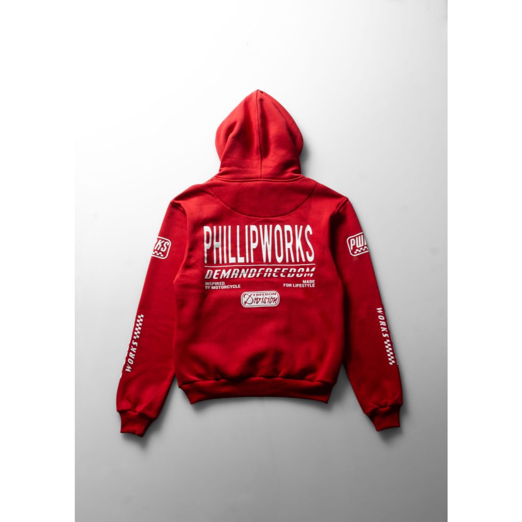 Red Champ Hoodie Phillip Works